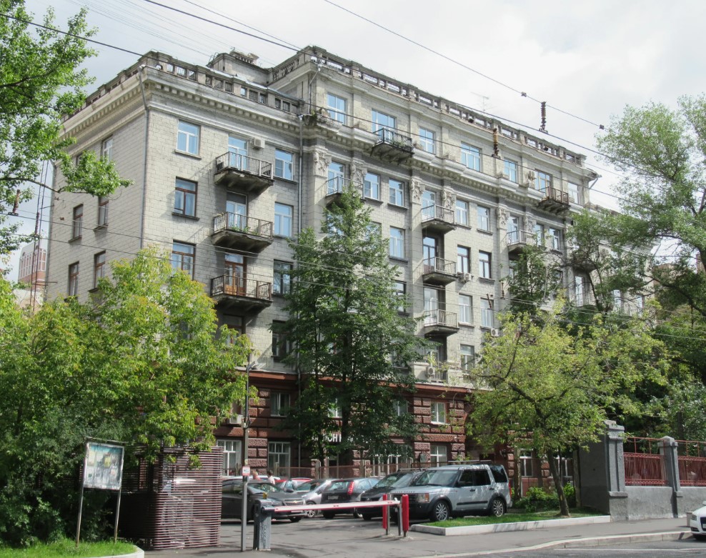 фасад дома, здание по адресу г Москва, ул Большая Грузинская, д 36 стр 3